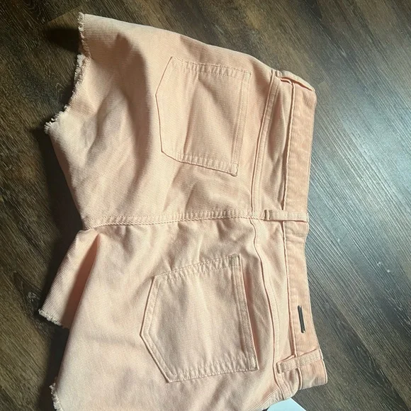 Carve Designs Pink Jean Shorts Frayed Hem - Picture 2 of 4